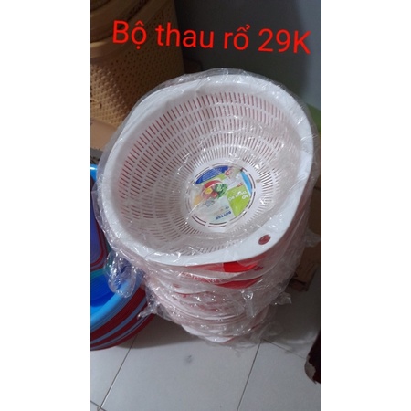 bộ thau rổ nhựa duy tân | Shopee Việt Nam