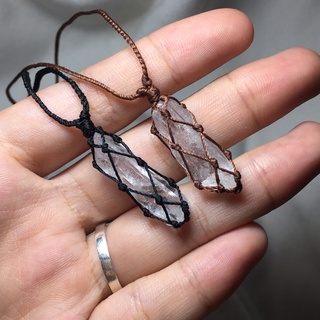 [Tiệm của Wi] Vòng cổ Clear Quartz - Thạch anh Trắng năng lượng tự nhiên