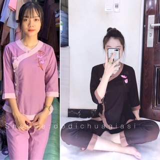 Đồ Lam Đi Chùa # Tim Phối # Đồ Bộ Nữ # Quần Áo Nữ
