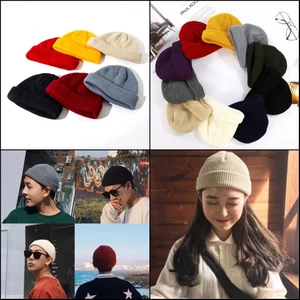 Nón len cotton mềm giữ ấm đầu phong cách Hàn Quốc thời trang unisex
