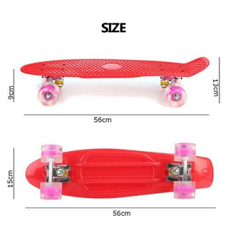 Ván Trượt Nhựa Penny Bánh Cao Su Có Đèn Led Phát Sáng,Chiều Dài 56cm Chính Hãng Đại Nam Sport