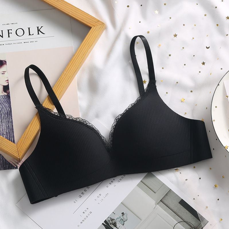 Áo Ngực 3 / 4 cup 32-38AB Họa Tiết Sọc Thời Trang Cho Nữ
