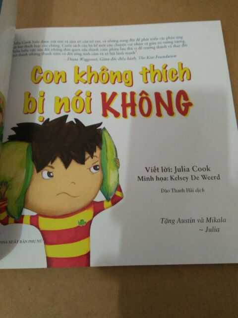 Ảnh Sách - Song Ngữ - Con Không Thích Bị Nói Không 2