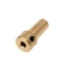 Đầu nối trục động cơ coupling JT0 bằng đồng thau 3.17mm