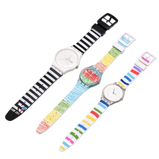 Dây Đeo Đồng Hồ SWATCH 16mm 17mm 19mm Bằng PVC Cao Su Mềm Chống Thấm Nước