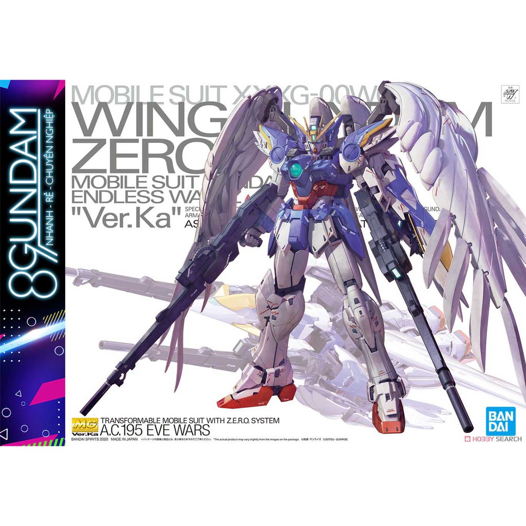[CÓ SẴN] Mô Hình Lắp Ráp MG Wing Gundam Zero EW ver.Ka (tặng kèm action ...