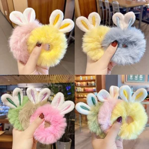 🌺xinyia🌺Dây cột tóc trang trí tai thỏ xinh xắn phong cách Hàn Quốc
