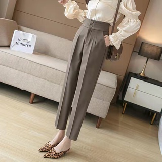Phù Hợp Với Quần Nữ Mùa Hè Drap Ôm Hơn Nhìn Đến Mắt Cá Chân Quần Thuốc Lá Phong Cách Mới Mùa Xuân Cao Cấp Thẳng Rời Hậu Cung Quần