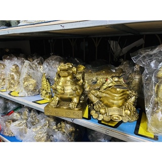 Cặp cóc thiềm thừ tỳ hưu cỡ lớn vật phẩm phong thuỷ tài lộc bằng đồng