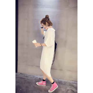 Áo sơ mi voan nữ phong cách hàn quốc áo baju wanita plus size váy