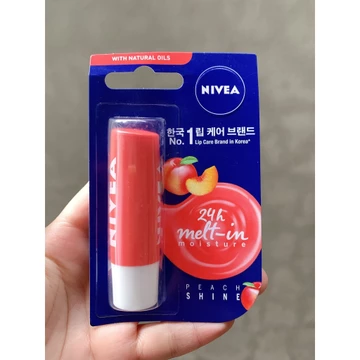 Son dưỡng môi NIVEA sắc cam hương đào Peach Shine (4.8g)