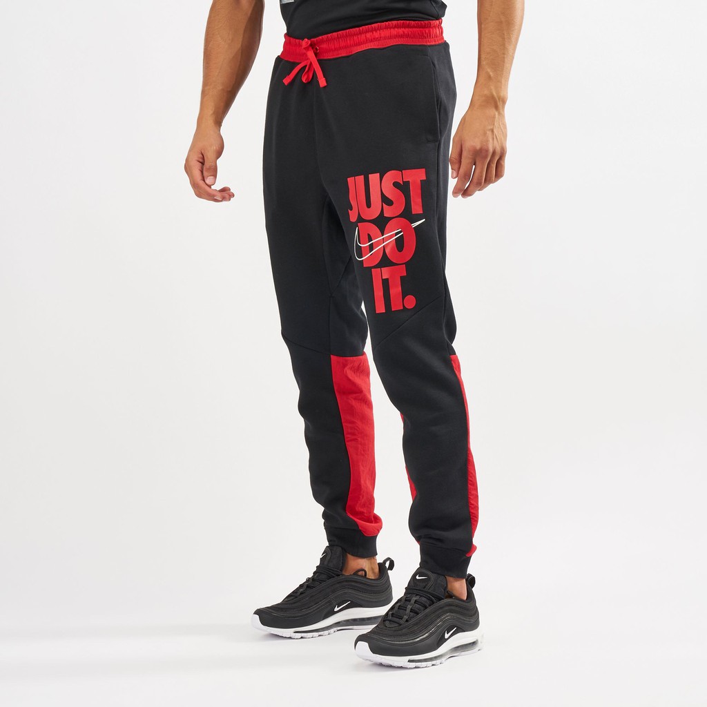 QU N D I NIKE SPORTSWEAR JDI HBR JOGGERS PANT BLACK RED