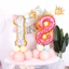 ST2 16 Chiếc Donut Lá Số Bóng Kem Kẹo Bóng Macaroon Bóng Sinh Nhật Nhu Cầu Bộ Lễ Hội Deco