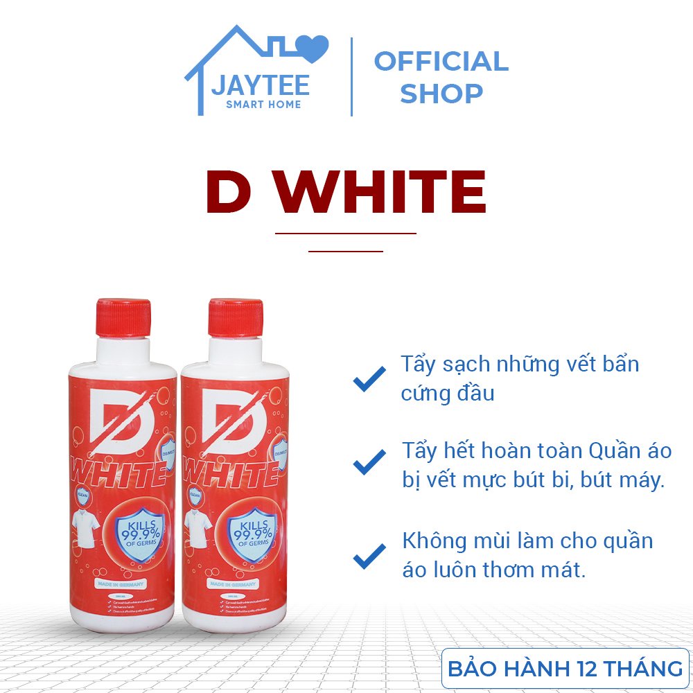 Thuốc Tẩy Quần Áo D White: Bí Quyết Giữ Quần Áo Luôn Sạch Trắng