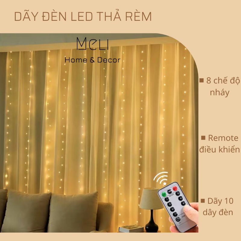 ĐÈN LED THẢ RÈM 8 CHẾ ĐỘ | Shopee Việt Nam