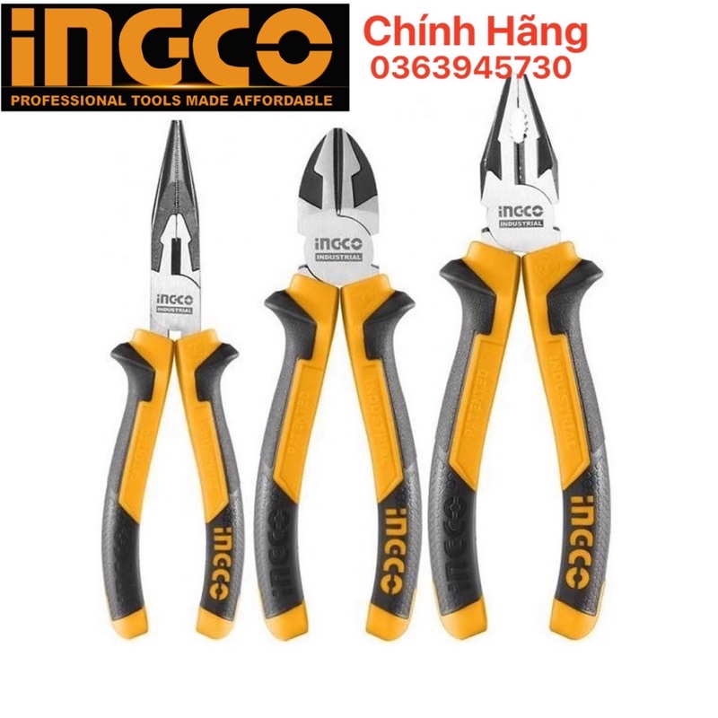 ĐỒ NGHỀ INGCO Bộ 3 kềm răng,cắt và nhọn HKPS08318 | Shopee Việt Nam