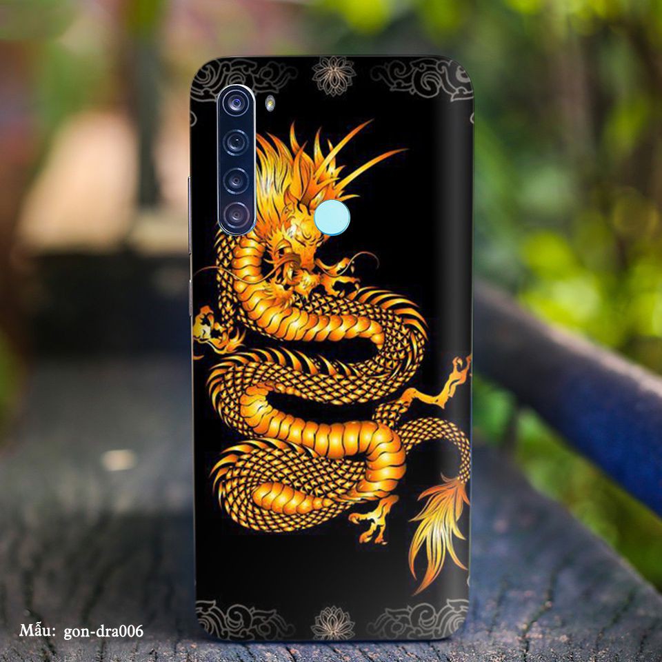 Miếng dán skin cho các dòng điện thoại Xiaomi K20 - K30 - Note3 Pro in hình Rồng 3D nhiều màu sắc cực đẹp