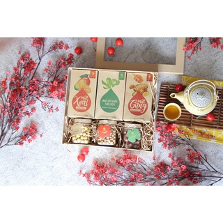 Hộp Quà Tết Cao Cấp Healthy Set 10 - Hạt Dinh Dưỡng & Mứt Sấy Truyền Thống | Hải Long Food