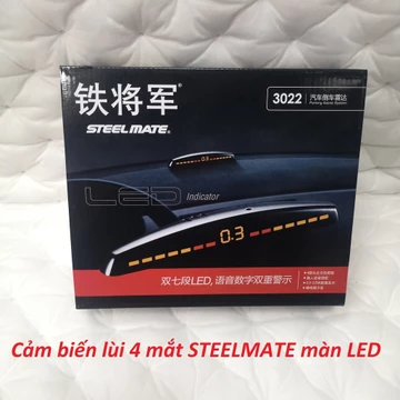Cảm biến lùi 4 mắt Steelmate 3022 màn hình led gọn gàng cảm biến nhậy siêu chuẩn
