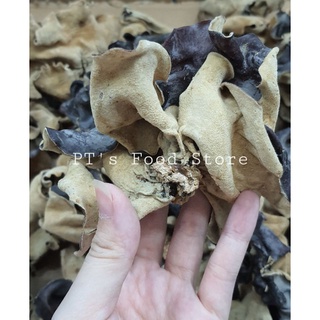 Nấm mèo đen. Nấm mộc nhĩ hai da loại đẹp, tai to, sạch gốc.