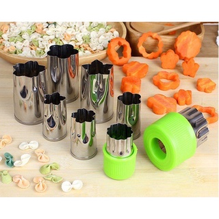 Bộ dụng cụ cắt tỉa củ quả 8 món, Khuôn tạo hình củ quả, bánh đa năng
