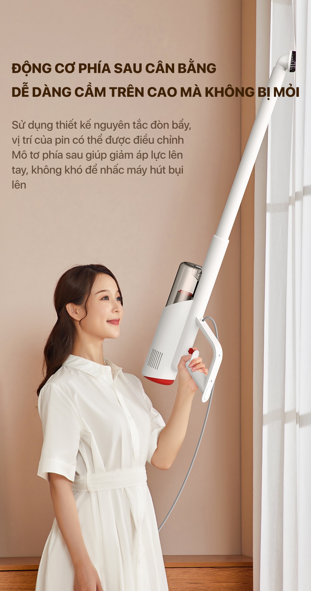 Chi tiết Máy hút bụi Deerma DX300