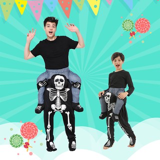 Bộ xương hài hước Nam Trang phục hóa trang Halloween cho trẻ em và người lớn, lễ hội, trang phục ma, trang phục dự tiệc.