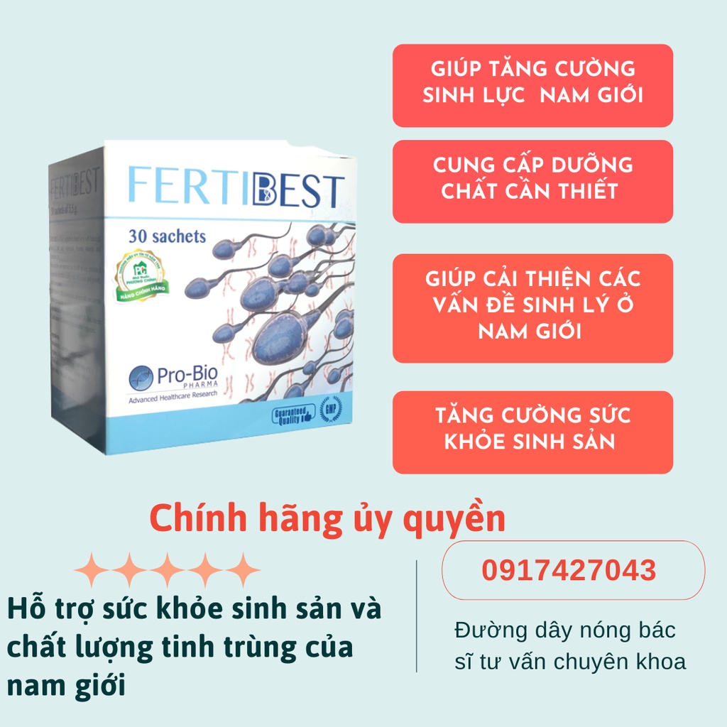 Hỗ trợ sức khoẻ FERTIBEST về sinh sản và tinh trùng dành cho nam giới ...