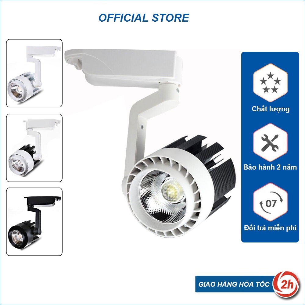 Ảnh Rọi ray SuperVilighting, Mã :ROIKH-20,30W, Ra: 85Rọi, CRI: 90 COB cao cấp, công suất 20W- 30W,  bảo hành 24 tháng 1