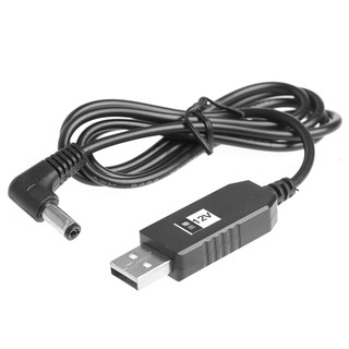 1M USB DC 5V Đến 12V 2.1x5.5mm Góc Phải Nam Bước Lên Bộ Chuyển Đổi Cáp Cho Bộ Định Tuyến LED Dải Ánh Sáng