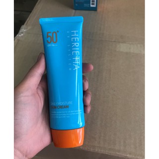 Kem chống nắng hàng ngày nâng tông và cung cấp độ ẩm cho da  herietta daily moisture sun cream 70g