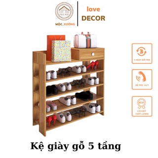 Kệ Đựng Giày Có Ngăn Để Chìa Khoá Để Tối Đa 24 Đôi Gọn Gàng Nhà Cửa - Tủ Giày Gỗ MDF 5 Tầng - Bảo Hành 6 Tháng | Shopee Việt Nam