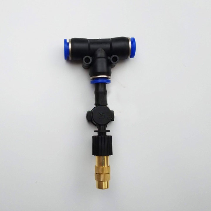 50 Béc phun sương tưới lan làm mát tưới cây - béc đồng 1 hướng kèm tê nối ống 8mm