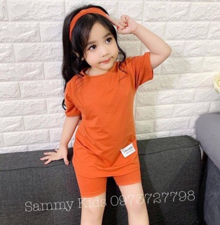 Set pé áo thun + quần + turban