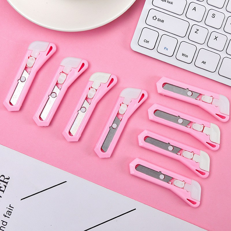 3 Dao Dọc Giấy Mini Màu Hồng