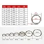 FUJIOU O-Ring Khóa Móc Khóa Chó Dây Xích Vòng Khóa Hợp Kim Kẽm Có Thể Mở Túi Xách Snap Clasp