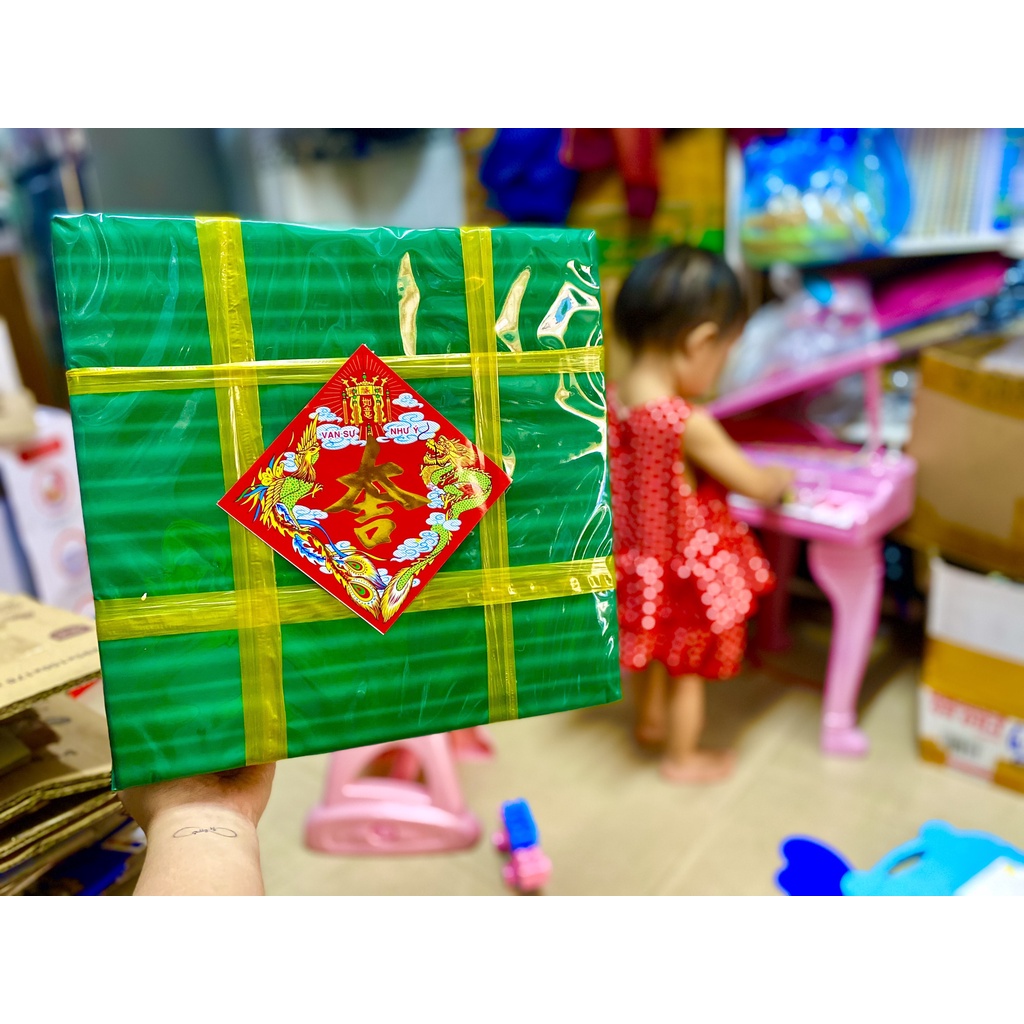 [TẾT 2022] Mô Hình Bánh Chưng Lớn Trang Trí Xuân (30*30*10cm)
