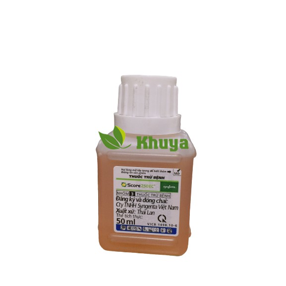 Thuốc trừ bệnh Score 250EC 50ml Đặc trị Phấn trắng và Thán Thư | Shopee ...