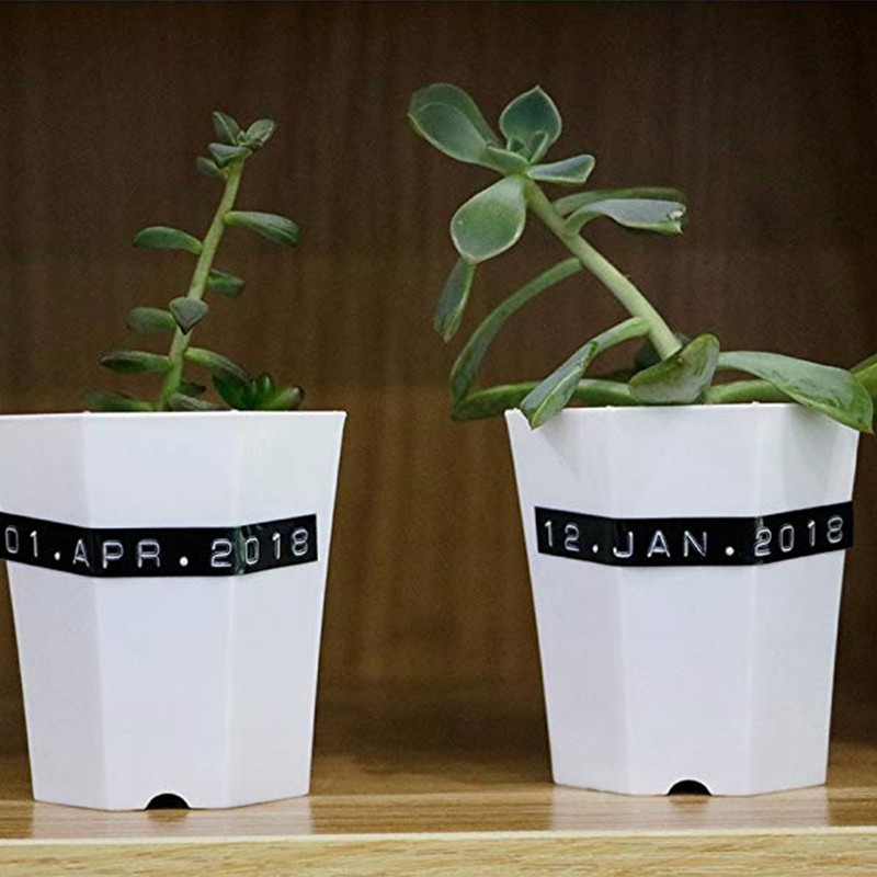 7 Chiếc Băng Dập Nổi Tự Dính 3D Nhựa 9mm x 3.0m Máy Làm Nhãn Băng Tương Thích Với DYMO Junior Label Maker