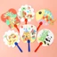 Set 5 cái quạt giấy tô màu thỏa sức sáng tạo cho bé