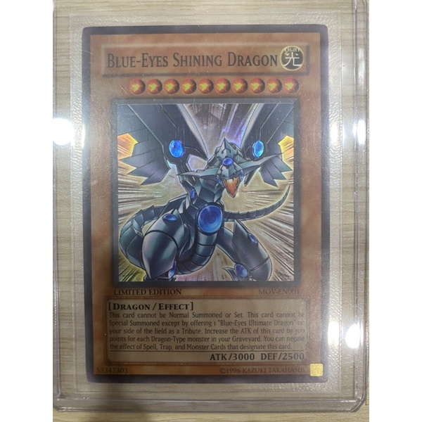 Thẻ Bài Yugioh Blue Eyes Shining Dragon Mov En001 Super Rare