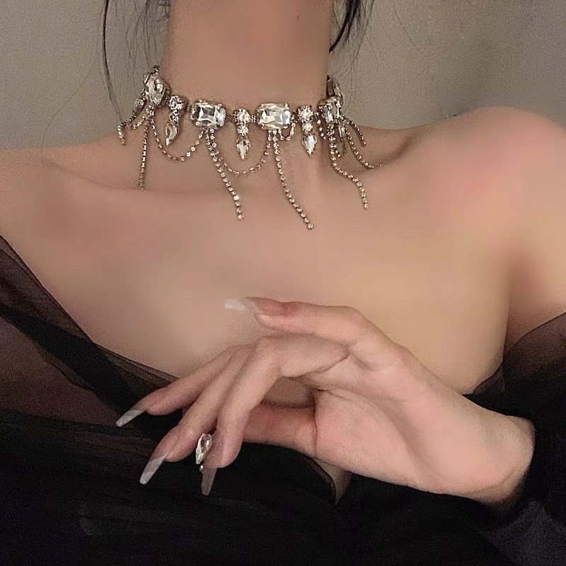 (35 mẫu ) Dây Chuyền (Choker đính đá) cao cấp sang trọng dự tiệc | BigBuy360 - bigbuy360.vn