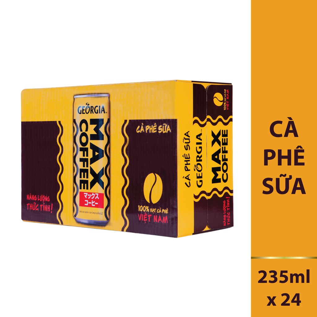 Thùng 24 Lon Cà Phê Max Coffee 235ml/Lon Shopee Việt Nam