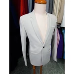Áo Vest Nam Form Ôm Body Chất Liệu Vải Mềm Mịn co giãn nhẹ (áo lẻ không quần) may 3 lớp đệm ngực độn vai tặng cà vạt — ảnh 4