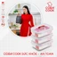 Hộp thủy tinh đựng thực phẩm chịu nhiệt COBA'COOK hình chữ nhật dung tích 370ml- CBHL370