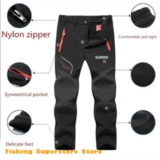 Nam Ngoài Trời SHIMANO Quần Câu Cá Thể Thao Chống Gió Quần Nam Plus Kích Thước Cắm Trại Quần Chống Thấm Nước