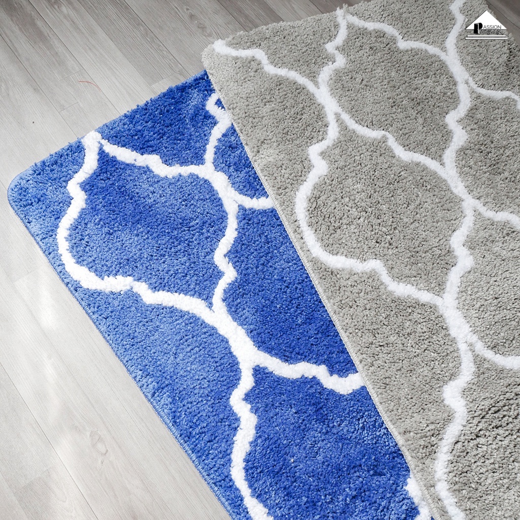 Thảm Lau Chân Lông Len Siêu Thấm Đế Cao Su Chống Trượt Size Dài