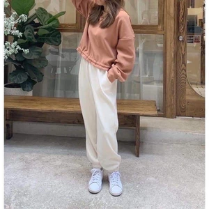 Quần Jogger Tăm Thể Thao Nữ Vải Nhung Tăm - Tăm Bo Gấu Yến Tee