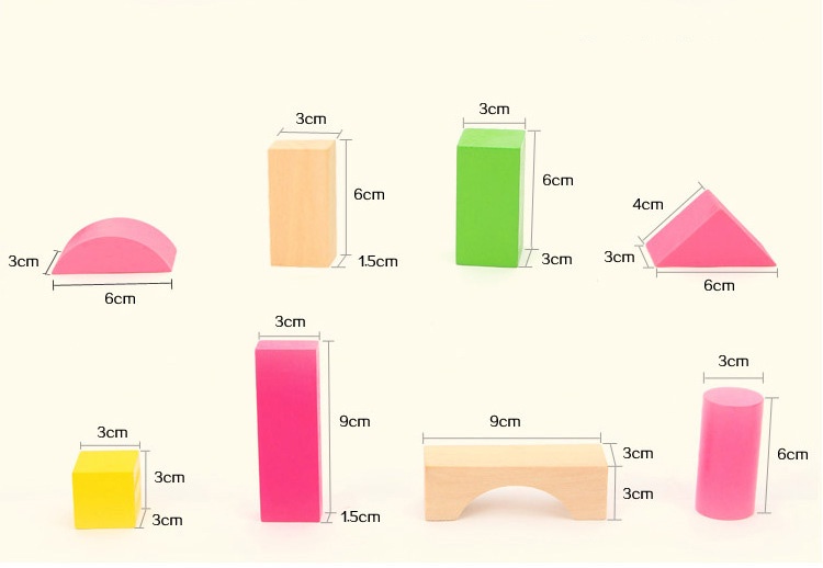 Mô tả Đồ chơi thông minh cho bé S-Kids, Bộ xếp hình khối xây dựng 100 chi tiết bằng gỗ. - 6