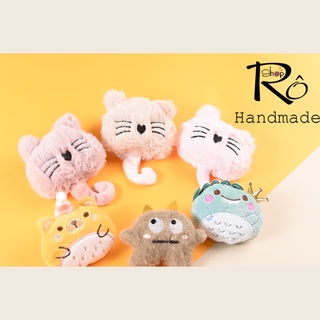 Ghim cài balo, túi gấu bông, huy hiệu cài balo siêu dễ thương |Shop Rô Handmade